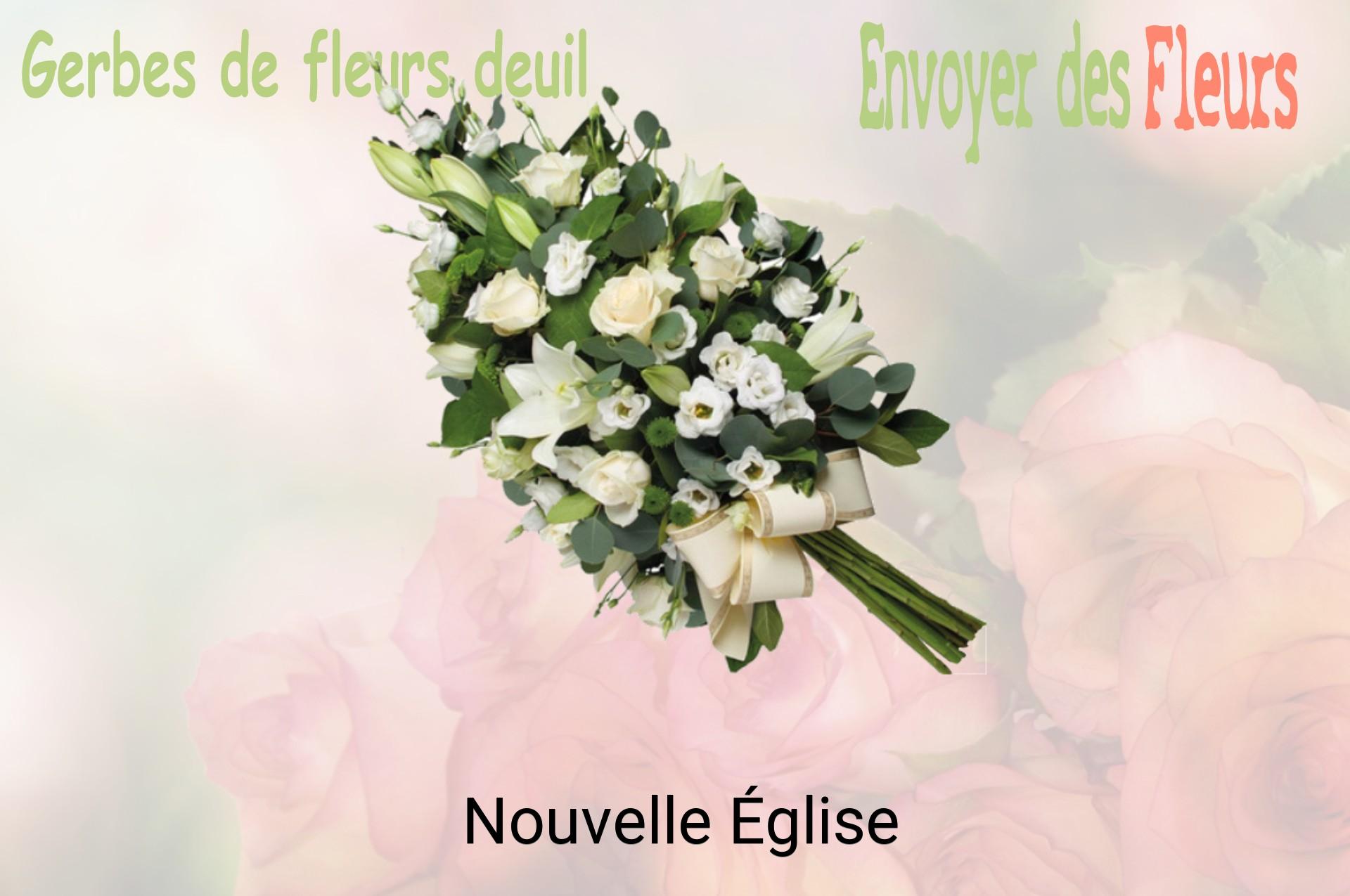 Gerbe de fleurs de deuil livrée à Nouvelle-Église